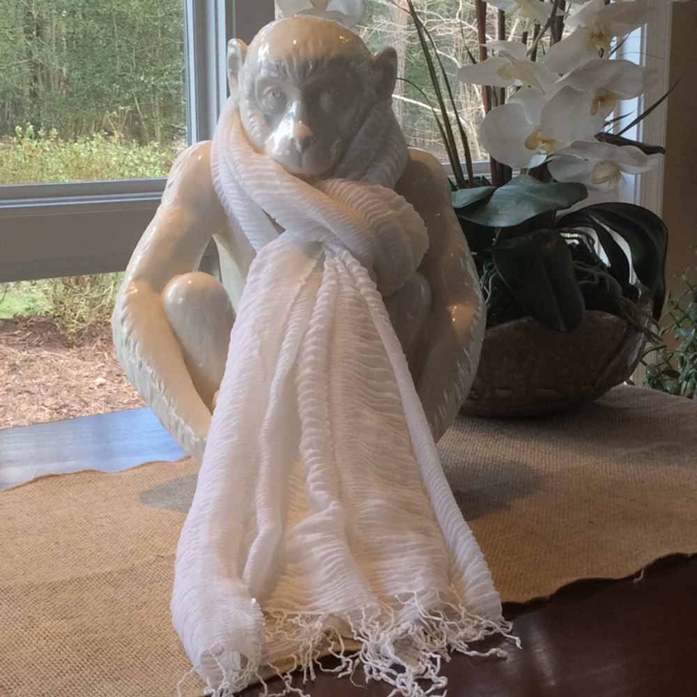 White scarf